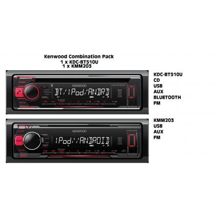 KENWOOD Combination Pack - Bluetooth/CD & USB/AUX